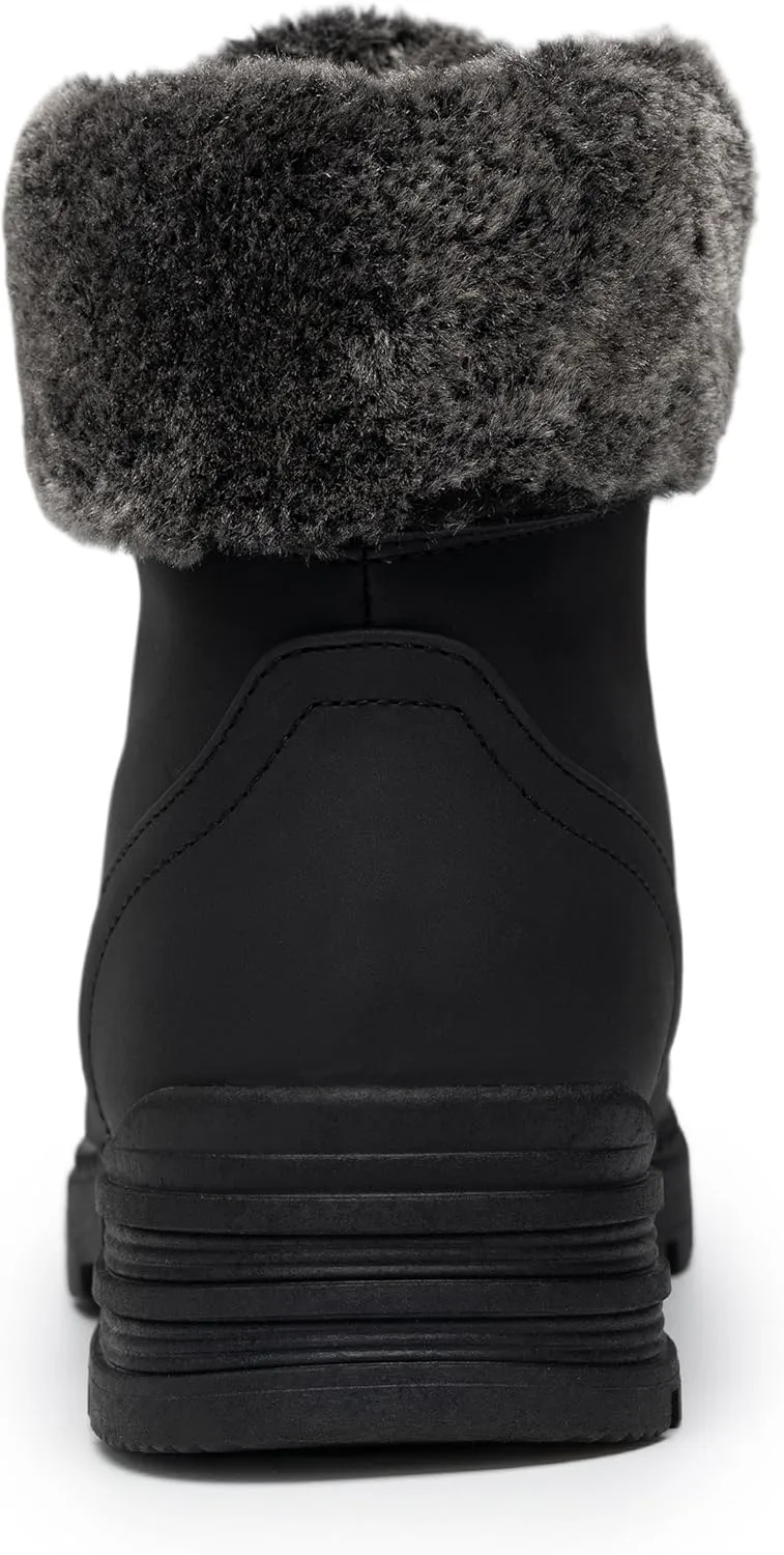 ANJOUFEMME Winter Snow Boots for Women Waterproof, womens Warm work Hiking Boots