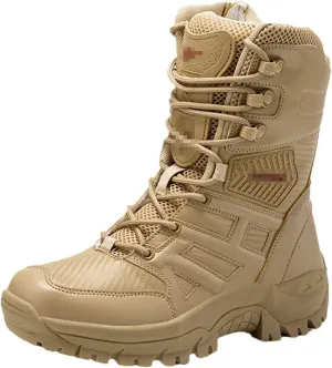 Autumn and Winter Military Boots Outdoor Men's Hiking Boots Desert Tactical Combat Ankle Boots Work Boots