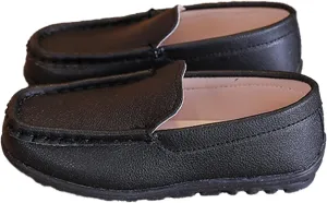 Autumn Children Boy Casual Shoes Flat Bottom Soft Non Slip Slip On Dress Shoes Comfortable Solid Baby Girl Snow