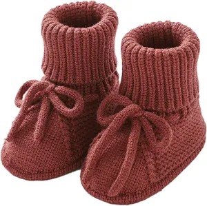 Baby Booties Newborn Sock Boots Hand Knitting Crochet Infant Boy Girl Cozy Shoes Indoor Breathable Walking Shoes