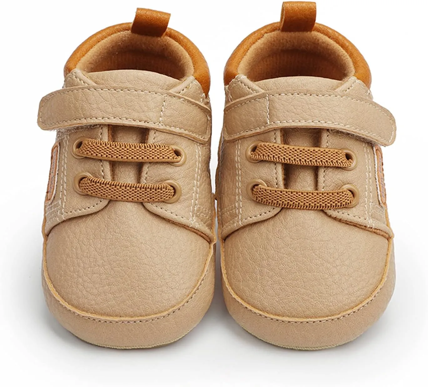 Baby Boys Girls Leather Sneakers 0-18 Months Old Unisex Infant Shoes Anti-Slip Soft Sole Shoes First Walkers