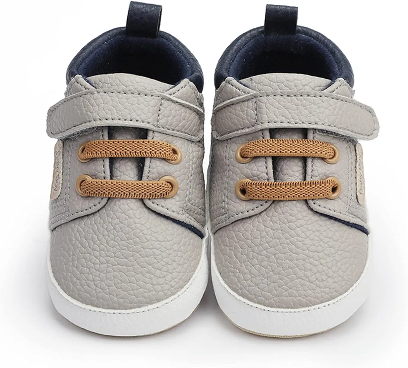 Baby Boys Girls Leather Sneakers 0-18 Months Old Unisex Infant Shoes Anti-Slip Soft Sole Shoes First Walkers