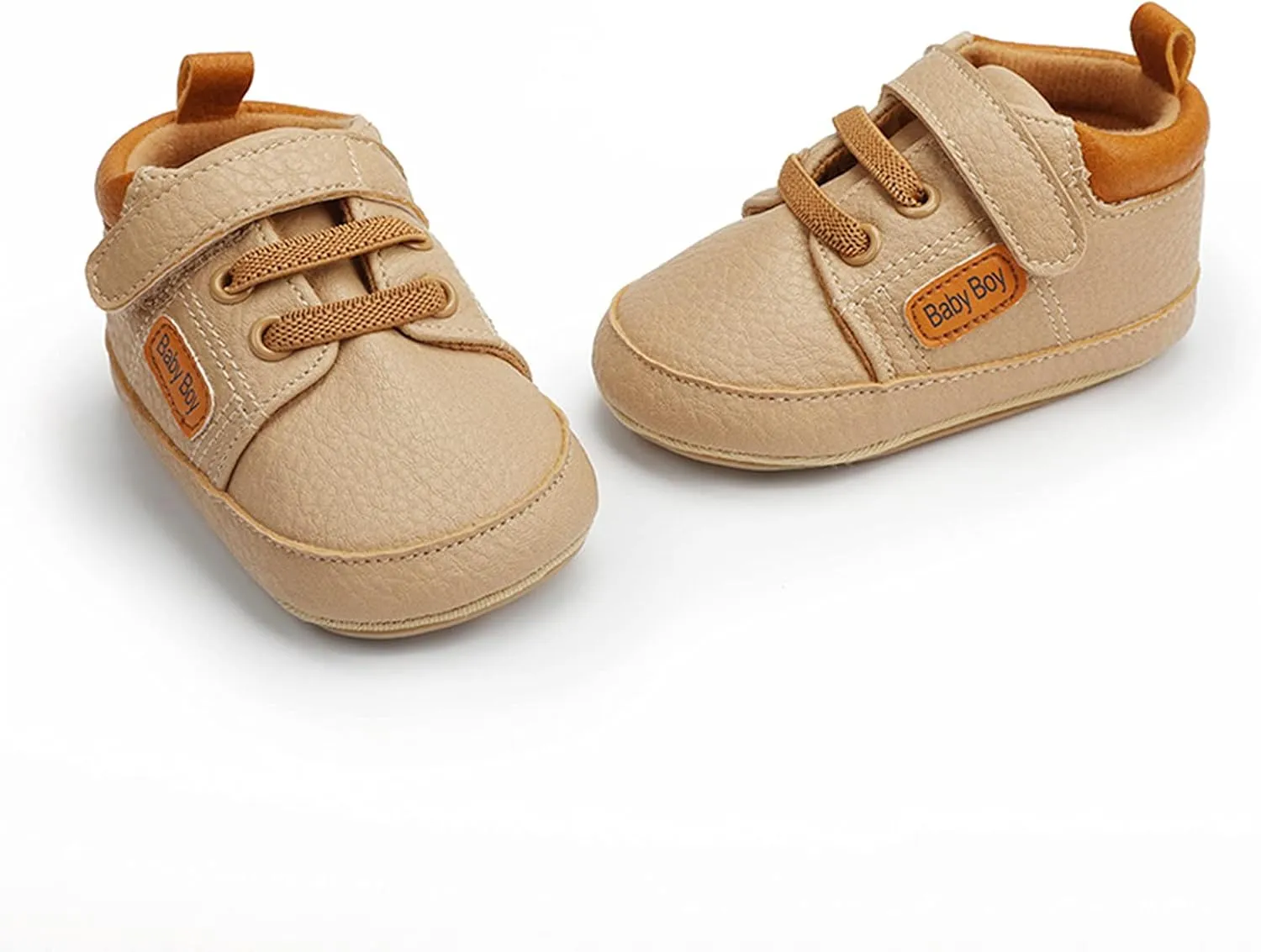 Baby Boys Girls Leather Sneakers 0-18 Months Old Unisex Infant Shoes Anti-Slip Soft Sole Shoes First Walkers