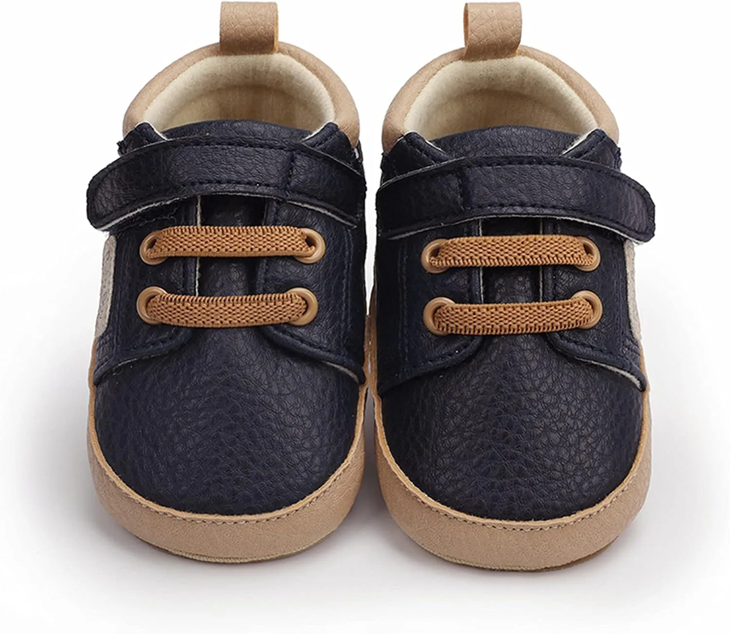 Baby Boys Girls Leather Sneakers 0-18 Months Old Unisex Infant Shoes Anti-Slip Soft Sole Shoes First Walkers
