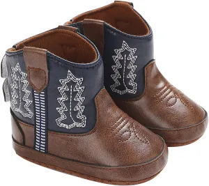 Baby Infant Toddler Girls Leather Western Boots Cowboy Bootie Soft Sole Non Slip Shoes Little Girl Size 12 Booties