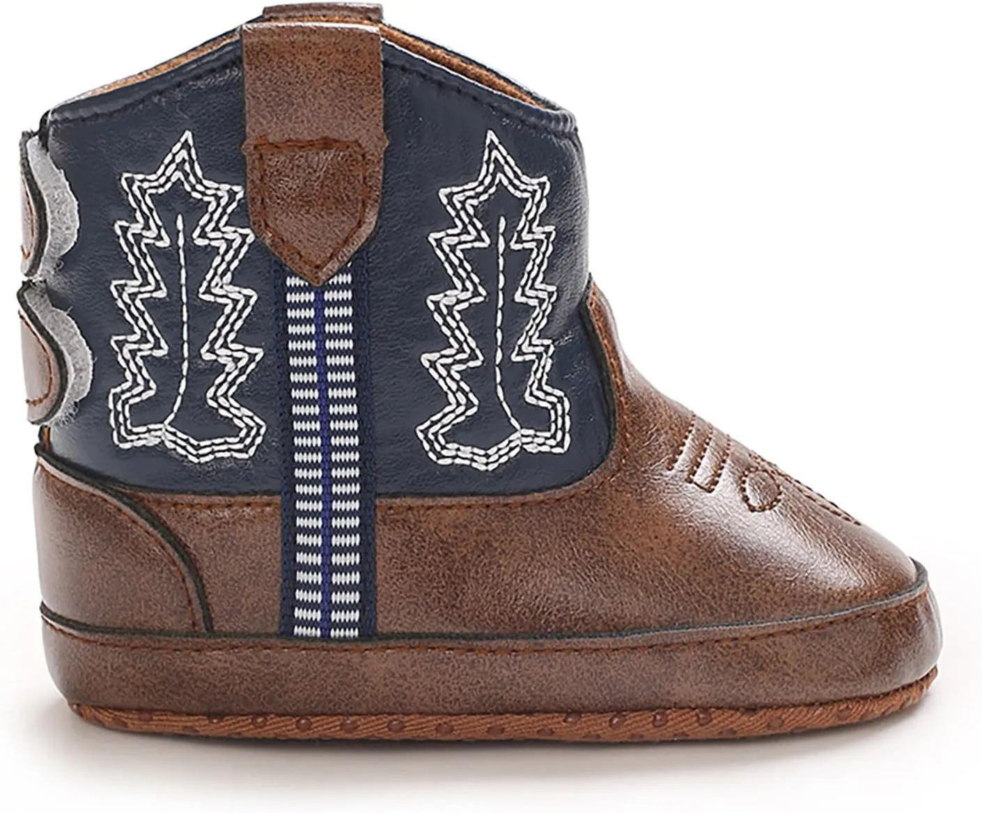Baby Infant Toddler Girls Leather Western Boots Cowboy Bootie Soft Sole Non Slip Shoes Little Girl Size 12 Booties
