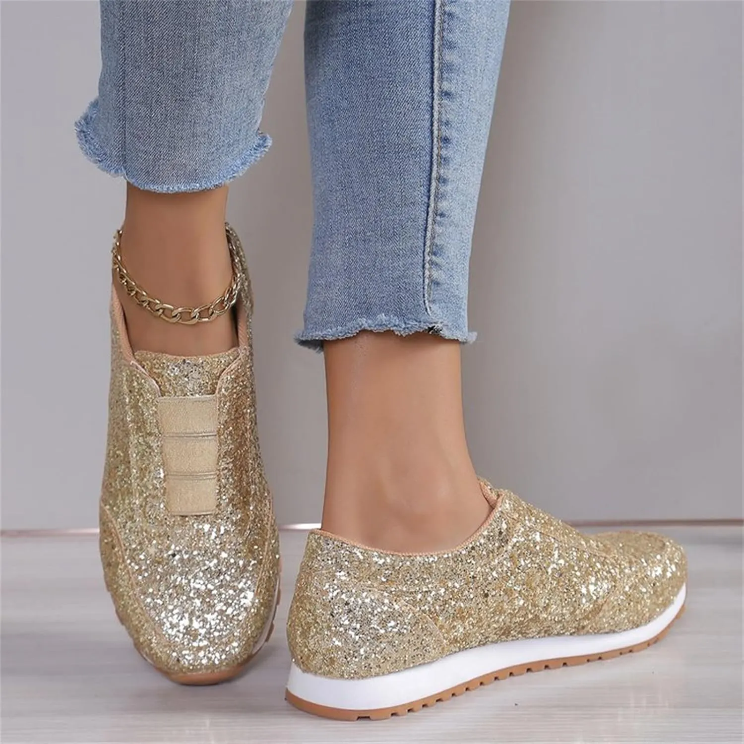 Barefoot Shoes Men Womens Slip On Sneakers with Arch Support Womens Loafers with Arch Support Flat Bottom Fashion Women's Christmas Shoes Slip on Non Slip Low Top Casual