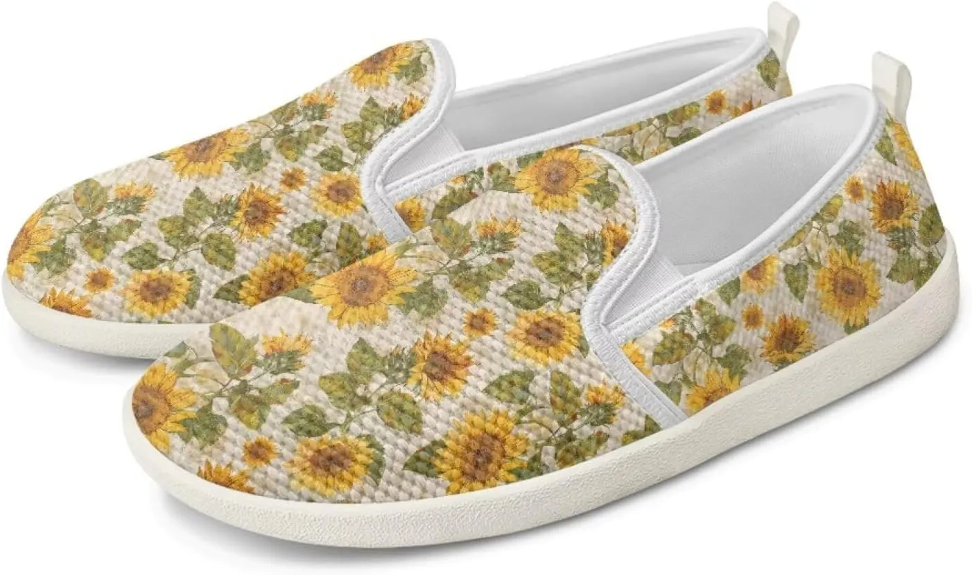 Binienty Low Cut Slip Ons Women's Fashion Sneakers Casual Travel Gym Sneakers Anti Slip Driving Flat Loafers