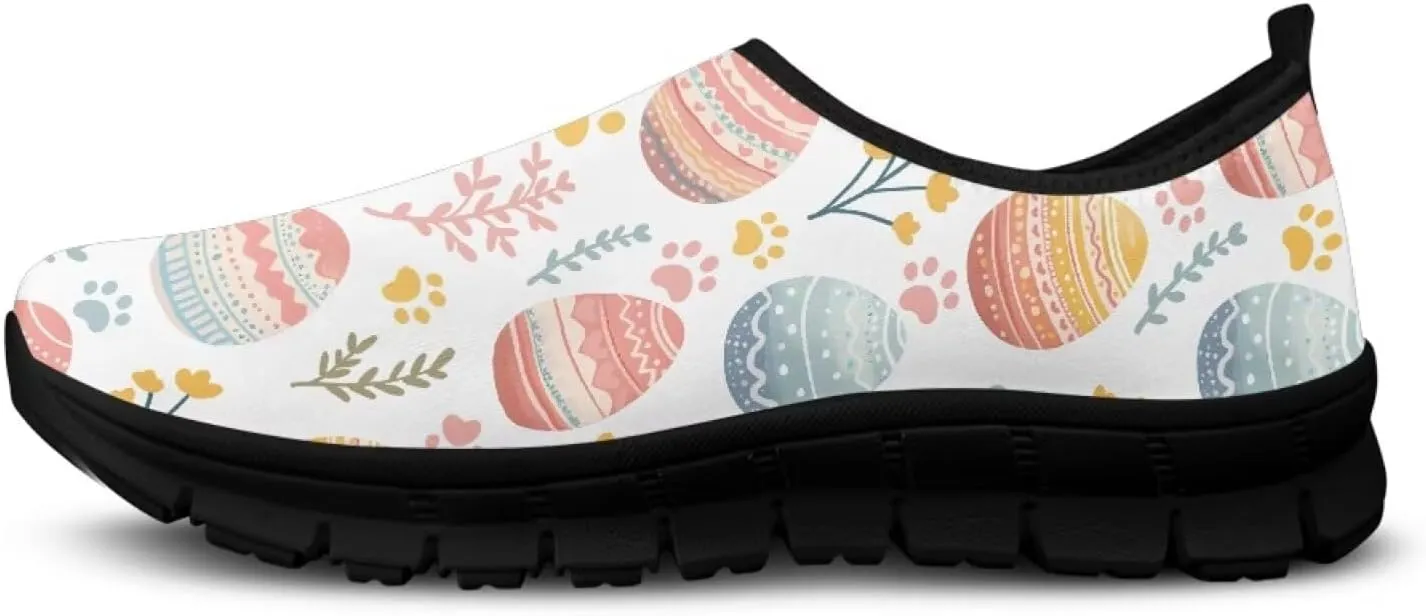 Binienty Women's Slip-Ons Holiday Shoes Casual Low Cut Loafers Comfortable Walking Travel Shoes Anti Skid