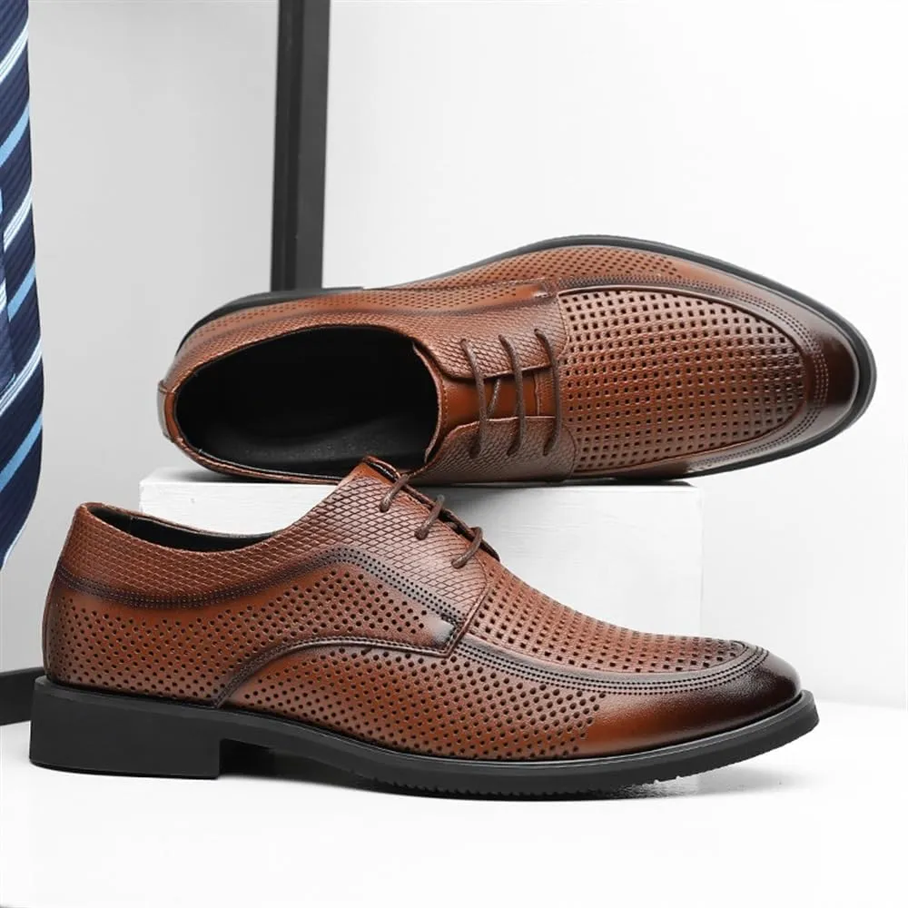 Black Men Formal Patent Leather Dress Shoes Dress Breathable Hollow Shoes Mens Black Shoes Man New Business Shoes Casual Formal Work Shoes Men Gifts