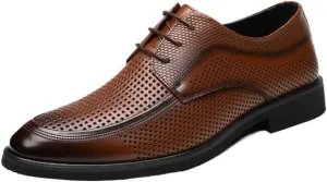 Black Men Formal Patent Leather Dress Shoes Dress Breathable Hollow Shoes Mens Black Shoes Man New Business Shoes Casual Formal Work Shoes Men Gifts