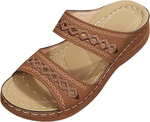 Cathalem Orthopedic Sandals for Women with Arch Support, Womens Summer Dressy Casual Sandals Comfortable Flip Flops Walking Sandals