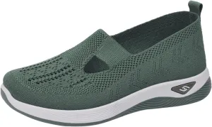 Cathalem Orthopedic Shoes for Women Slip on Sneakers Shoes Women's Woven Orthopedic Breathable Soft Sole Shoes
