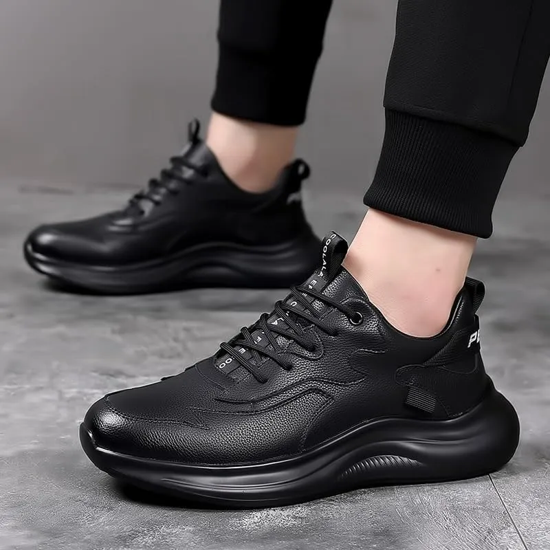 Classic Men’s Formal Oxford Shoes for Black Tie Events, Genuine Leather Dress Shoes with Breathable Insole for Wedding Attire