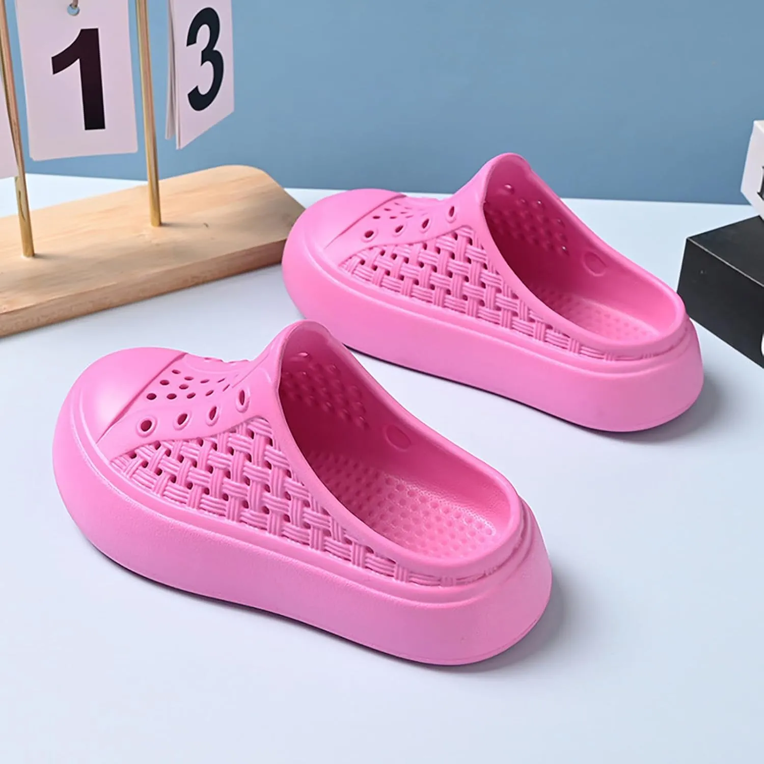 Cloud Sandals for Kids Comfortable Soft Thick Sole Sandals Slip On Foot Covered Sandal Lightweight Beach Shoes
