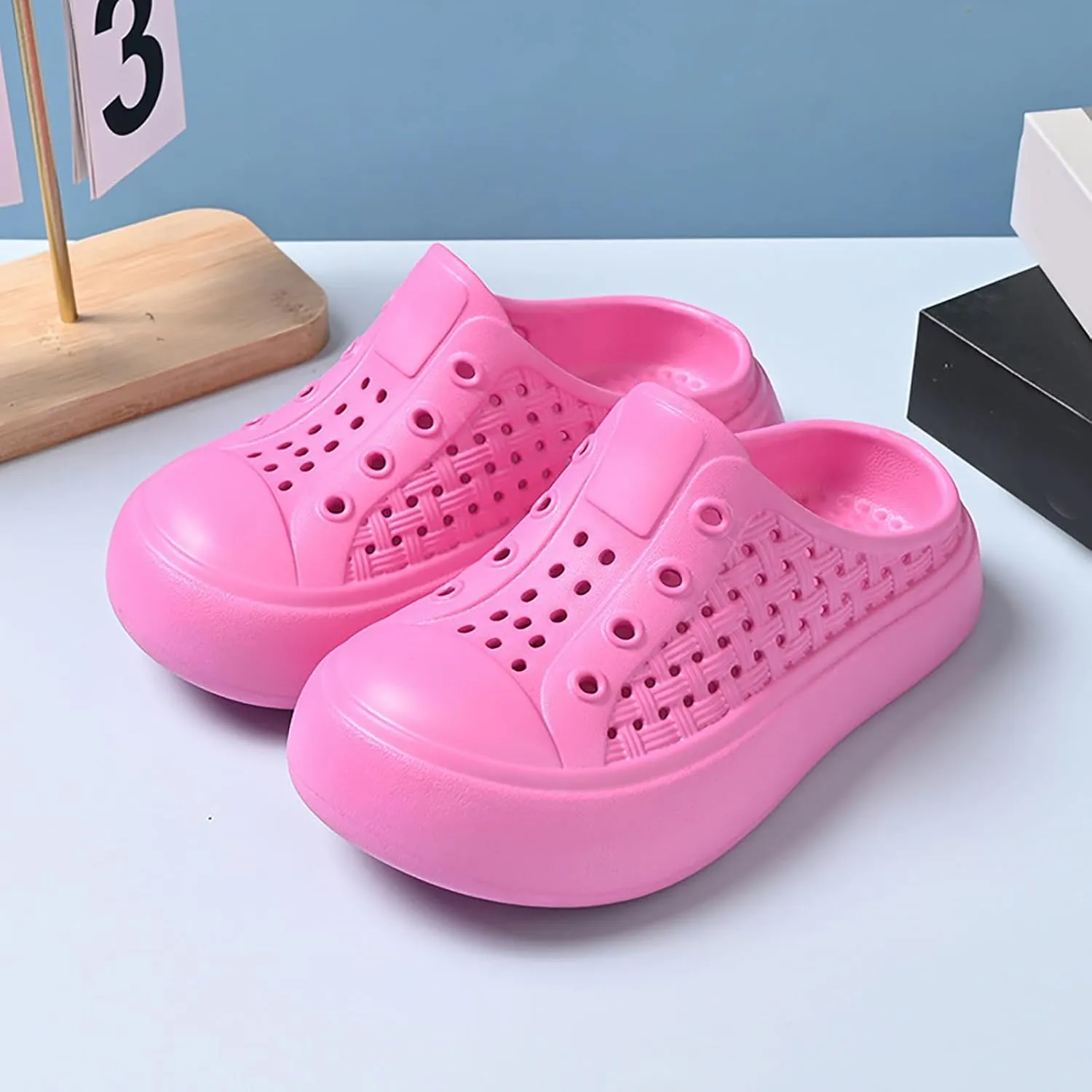 Cloud Sandals for Kids Comfortable Soft Thick Sole Sandals Slip On Foot Covered Sandal Lightweight Beach Shoes