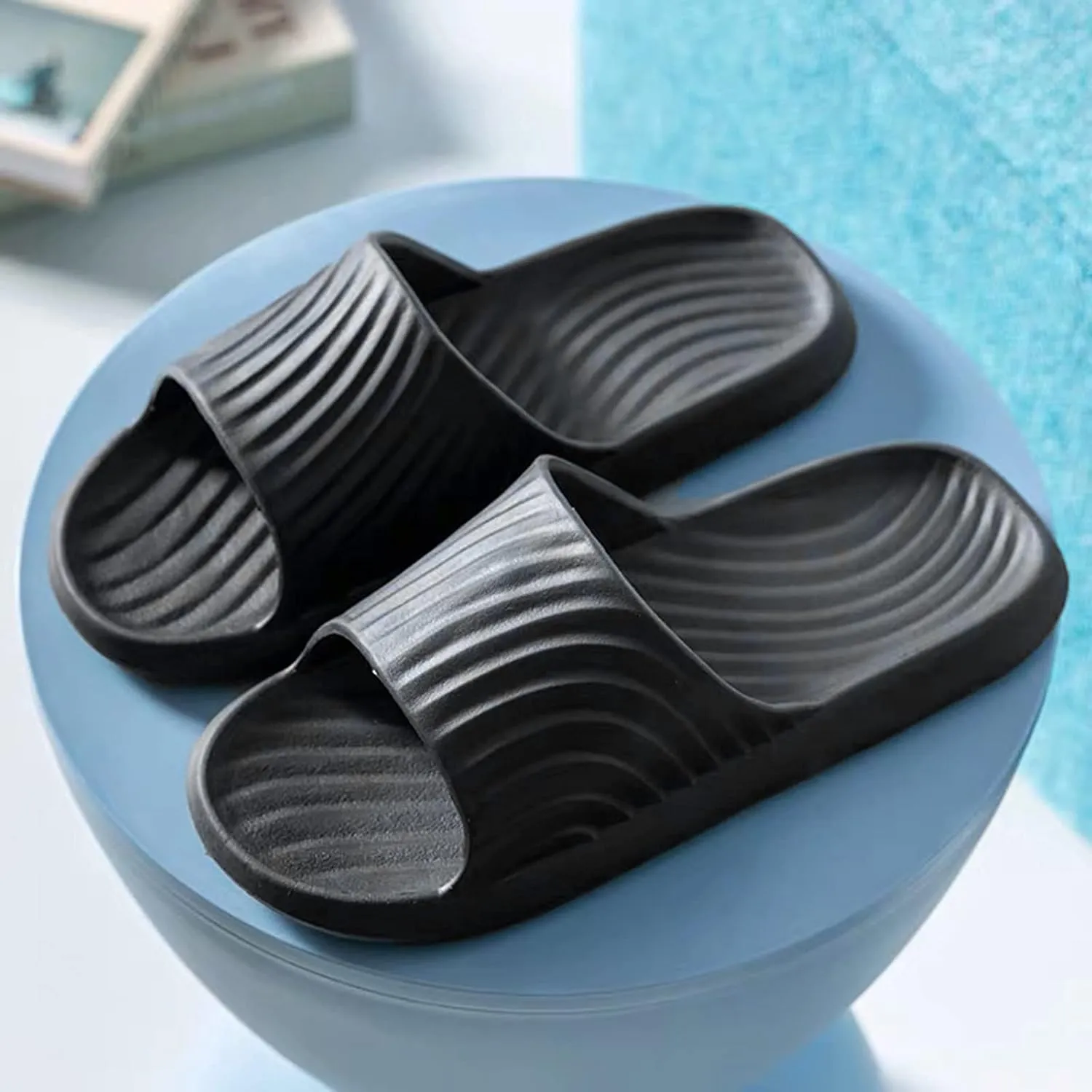 Cloud Slides Womens Bathroom Slipper Women and Men Bath Slippers Shower Shoes Dry Quickly Soft Sole Open Toe