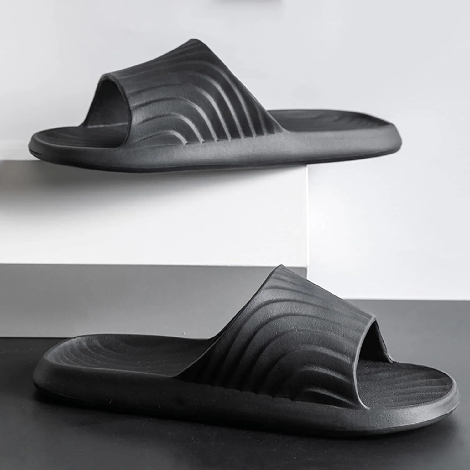 Cloud Slides Womens Bathroom Slipper Women and Men Bath Slippers Shower Shoes Dry Quickly Soft Sole Open Toe