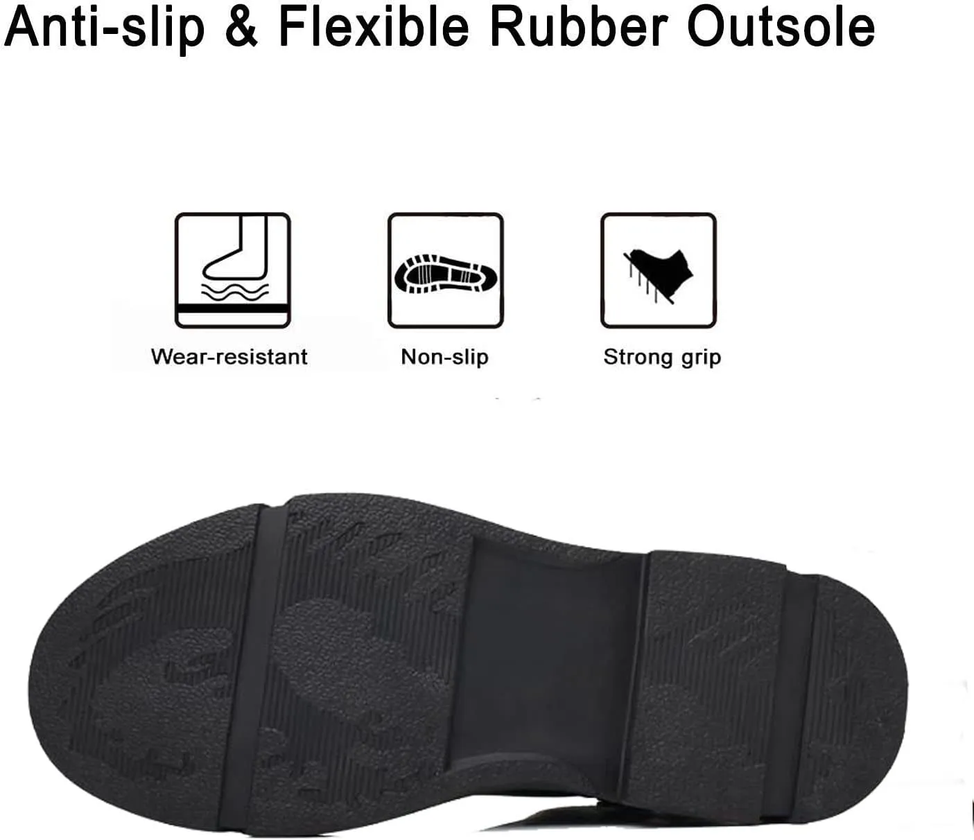 CROSSBABY Mens Comfortable Fashion Non Slip Sole Warm Fur Lined Snow Boots,British Style Lace Up Soft Quilted Buckle Hiking Boots