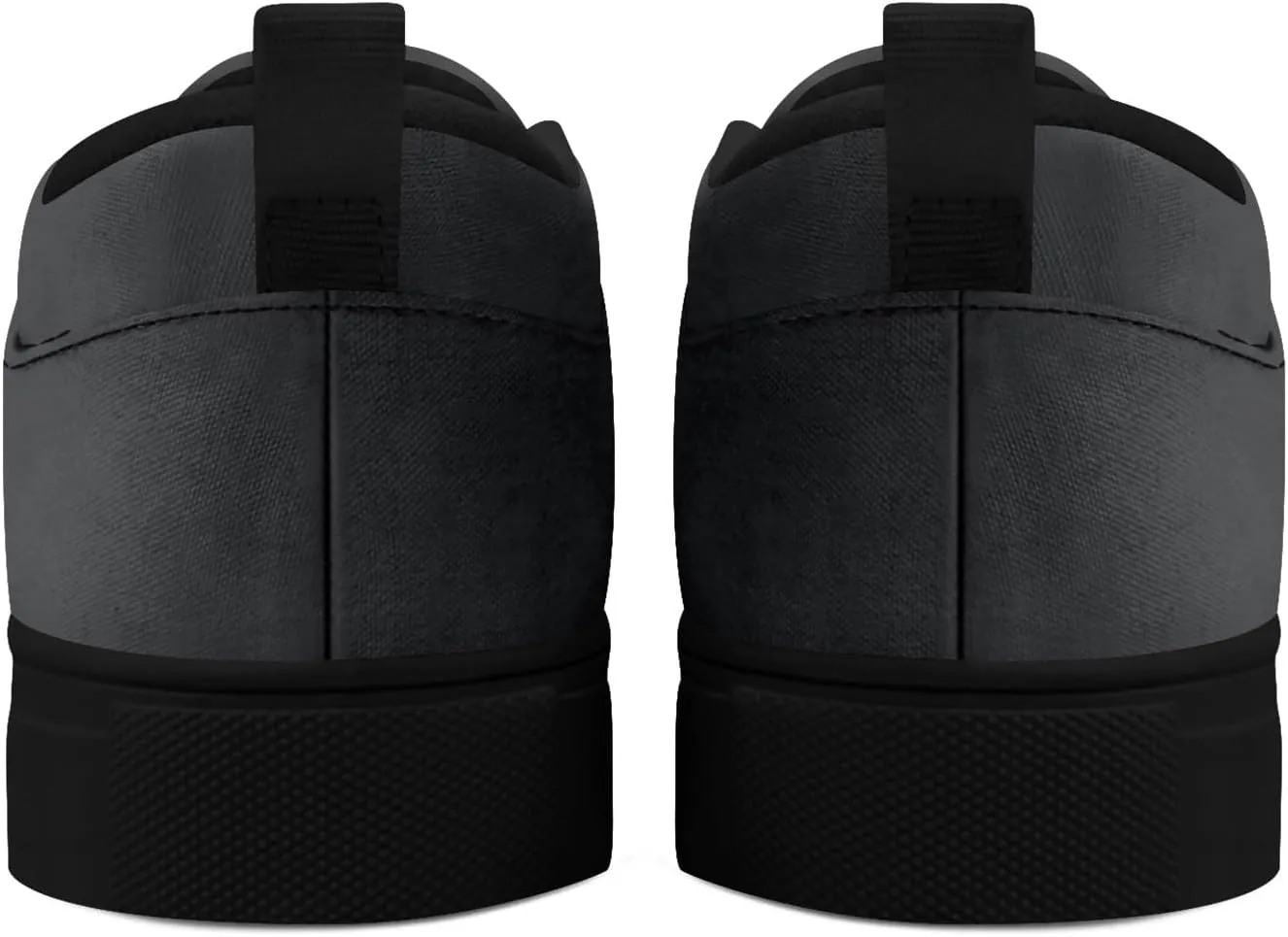 Custom Solid Color Canvas Slip-On Shoes Personalized Print Your Logo Name Lightweight Breathable Easy Wear Sneaker