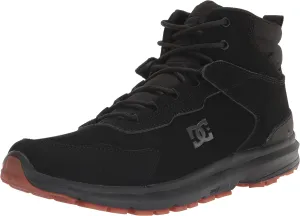 DC Men's Mutiny Water Reistant Winter Snow Boot Skate Shoe, Black/Black/Black, 14