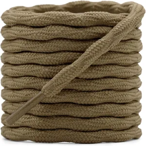 DELELE 2 Pair Round Wave Shape Non Slip Heavy Duty and Durable Outdoor Climbing Shoelaces Hiking Shoe Laces Shoestrings