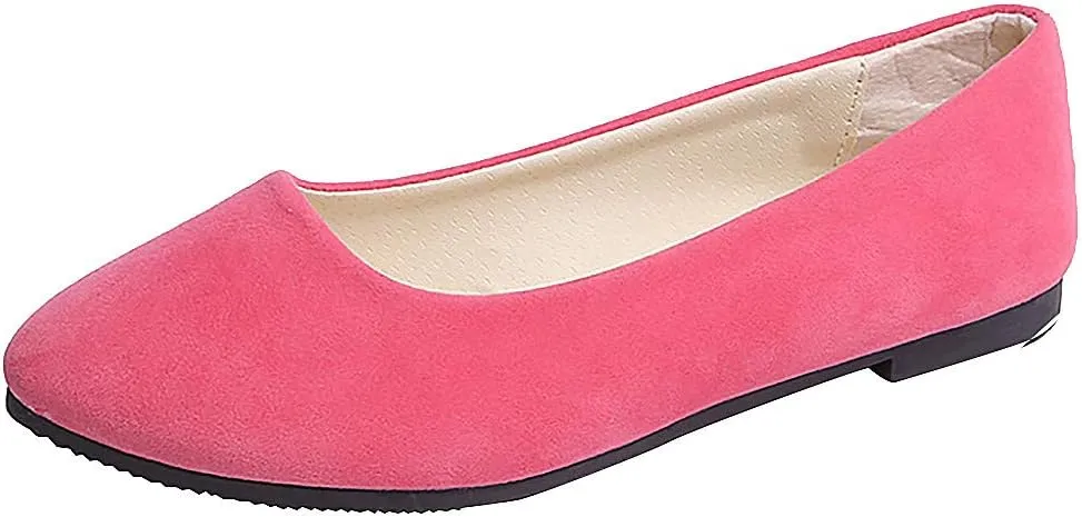 Dress Flats for Women Slip On Walking Shoes Solid Business Shoes Comfort Flat Shoes Ballet Flats Shoes Loafers