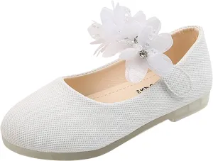 Dress Shoes for Girls,Toddler Kids Baby Girls Round Toe Floral Dance Princess Shoes Sandals 1-7 Years Wedding Shoes