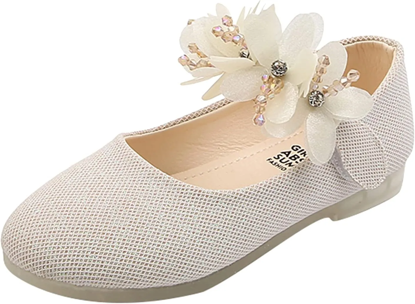 Dress Shoes for Girls,Toddler Kids Baby Girls Round Toe Floral Dance Princess Shoes Sandals 1-7 Years Wedding Shoes
