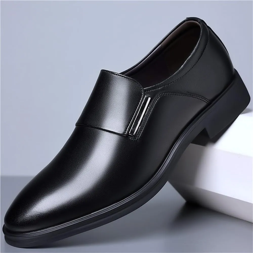 Fashion Mens Shoes Suede Vamp Working Solid Color Non Anti-Slip Prom Slip On