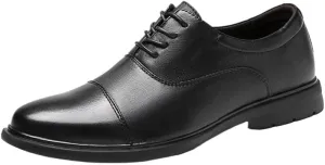 Formal Business Leather Shoes Men's Classic Wingtip Dress Oxfords Luxury Black All-Match Casual Tuxedo Shoes