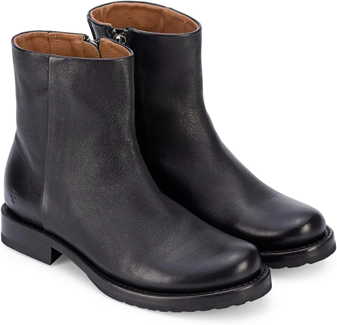 Frye Veronica Inside Zip 6 Booties for Women Made from Premium Leather with Leather Lining and Welt-Constructed Leather & Rubber Traction Outsole