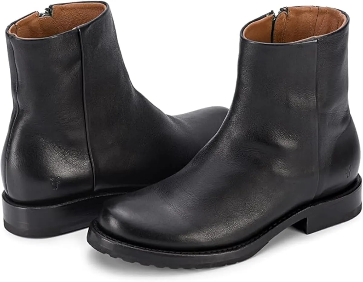 Frye Veronica Inside Zip 6 Booties for Women Made from Premium Leather with Leather Lining and Welt-Constructed Leather & Rubber Traction Outsole
