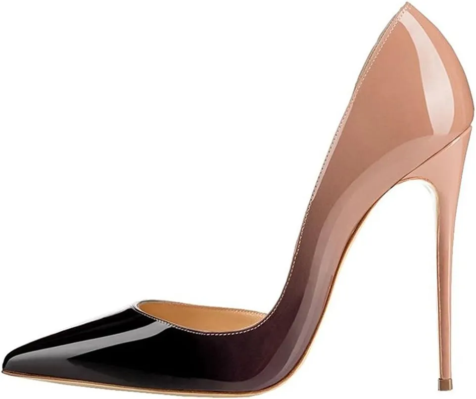 FSJ Women Formal Pointed Toe Dress Shoes D'Orsay High Heels Sexy Stiletto Formal Pumps Size 4-15 US