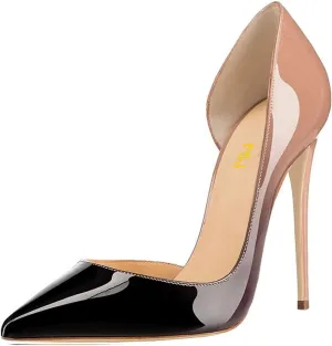 FSJ Women Formal Pointed Toe Dress Shoes D'Orsay High Heels Sexy Stiletto Formal Pumps Size 4-15 US