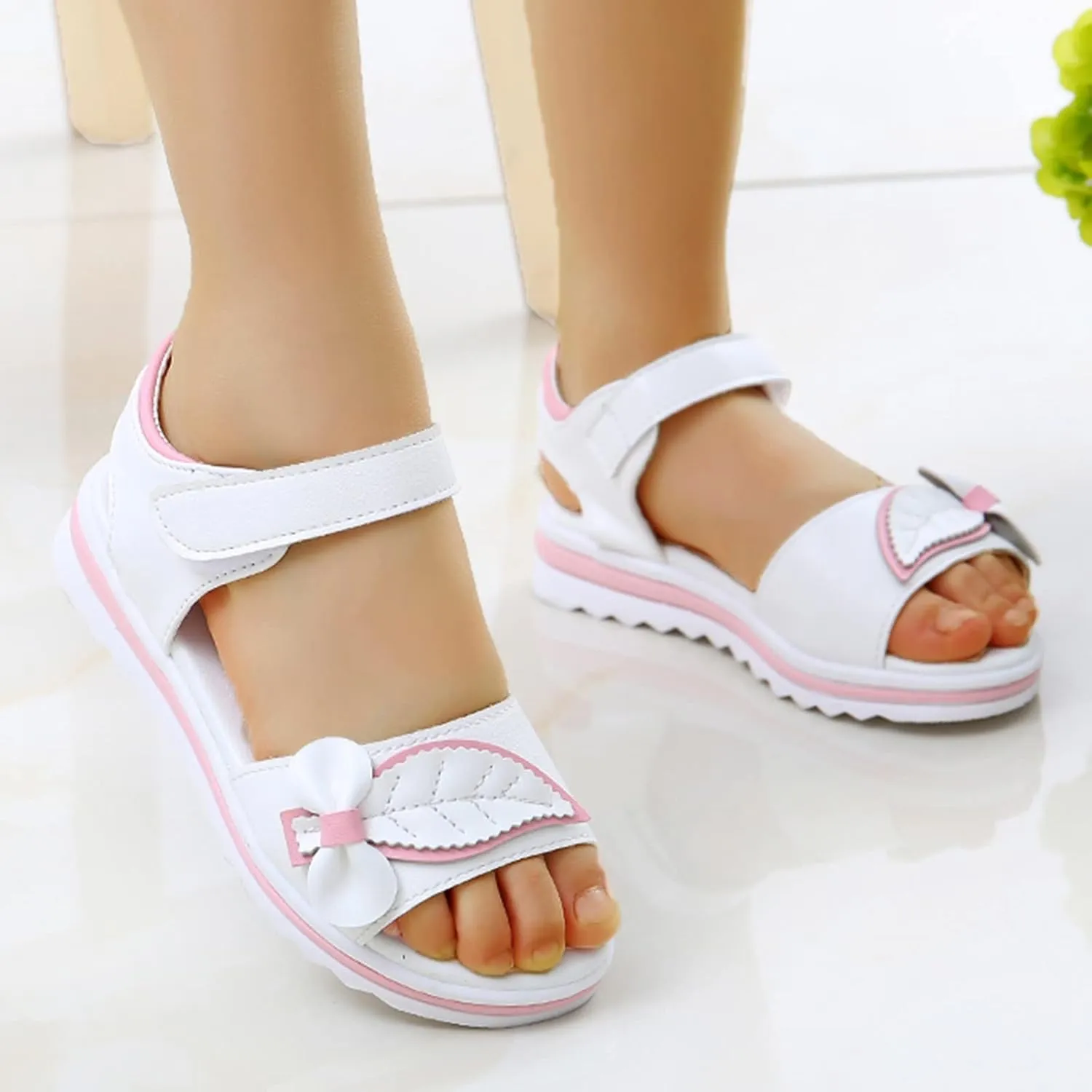 Girl Flip Flops Children Shoes Fashion Flower Thick Sole Sandals Soft Sole Comfortable Princess Sandals Girls en Sandals
