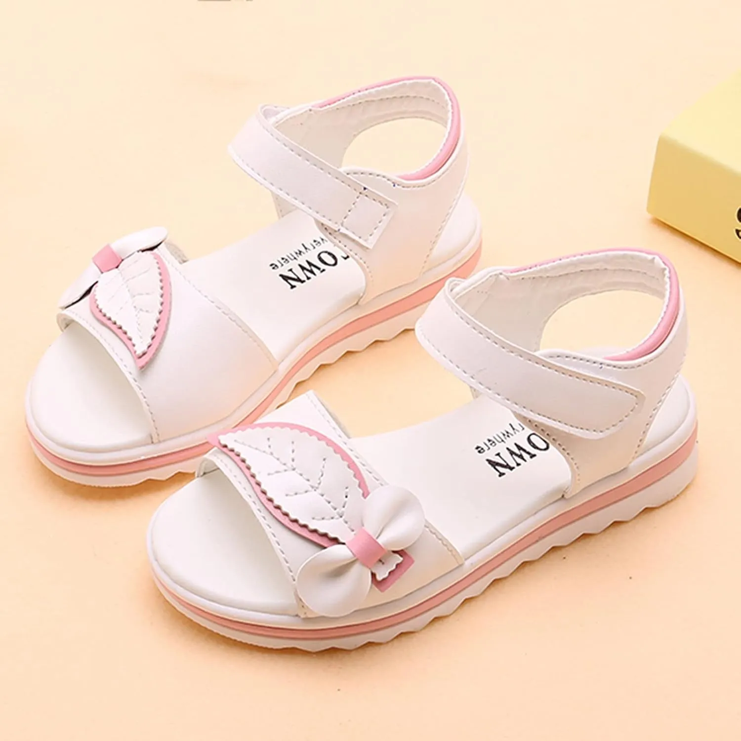 Girl Flip Flops Children Shoes Fashion Flower Thick Sole Sandals Soft Sole Comfortable Princess Sandals Girls en Sandals