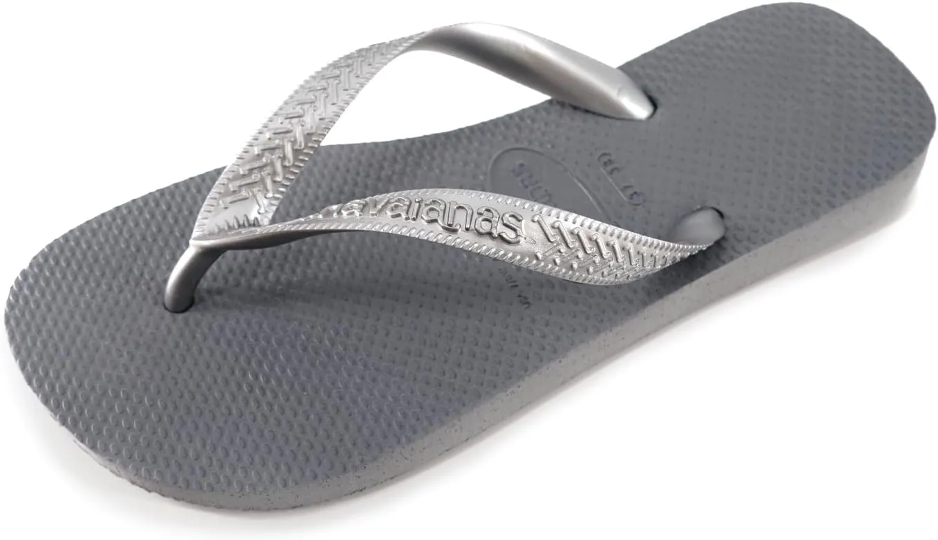 havaianas Men Top Basic Flip Flops - Men's Summer Sandals - Black/Black/Blue, 13/14