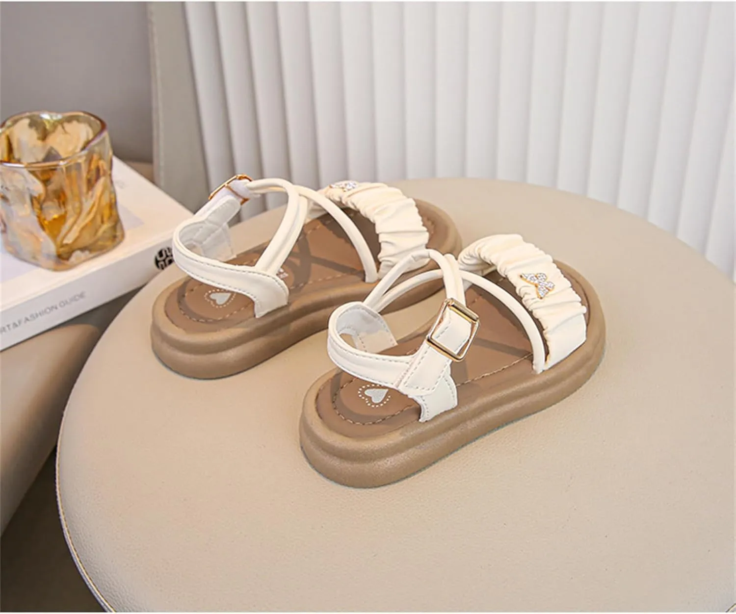 He&Yingmin Toddler Little Girls Sandals Kids Summer Shoes Toddler Sandals Soft Sole Beach shoes