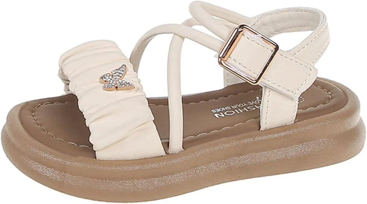 He&Yingmin Toddler Little Girls Sandals Kids Summer Shoes Toddler Sandals Soft Sole Beach shoes