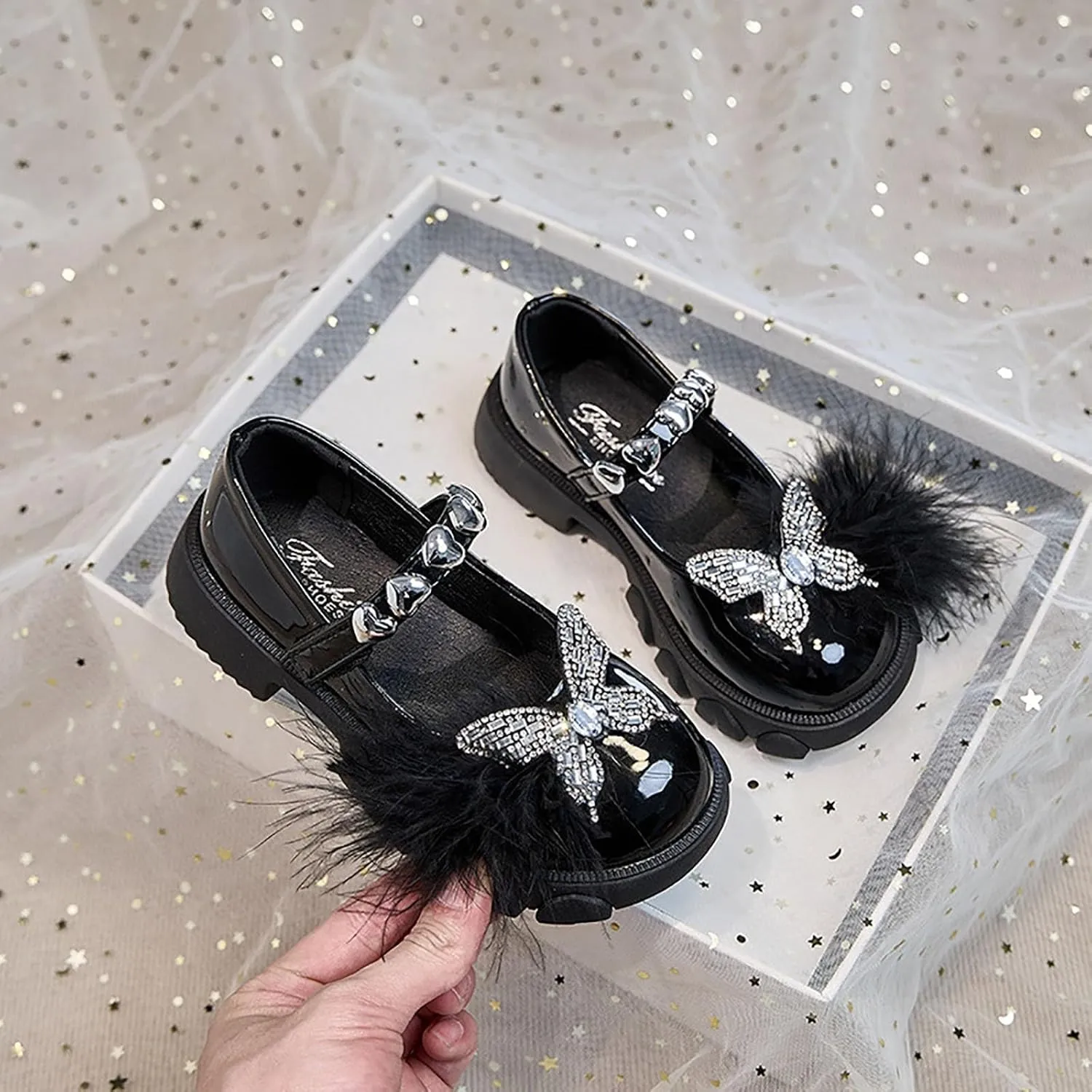 High Heeled Shoes for Girls Spring and New Model Soft Sole Single Shoes for Children's Formal Wear Girls Easter Sandals