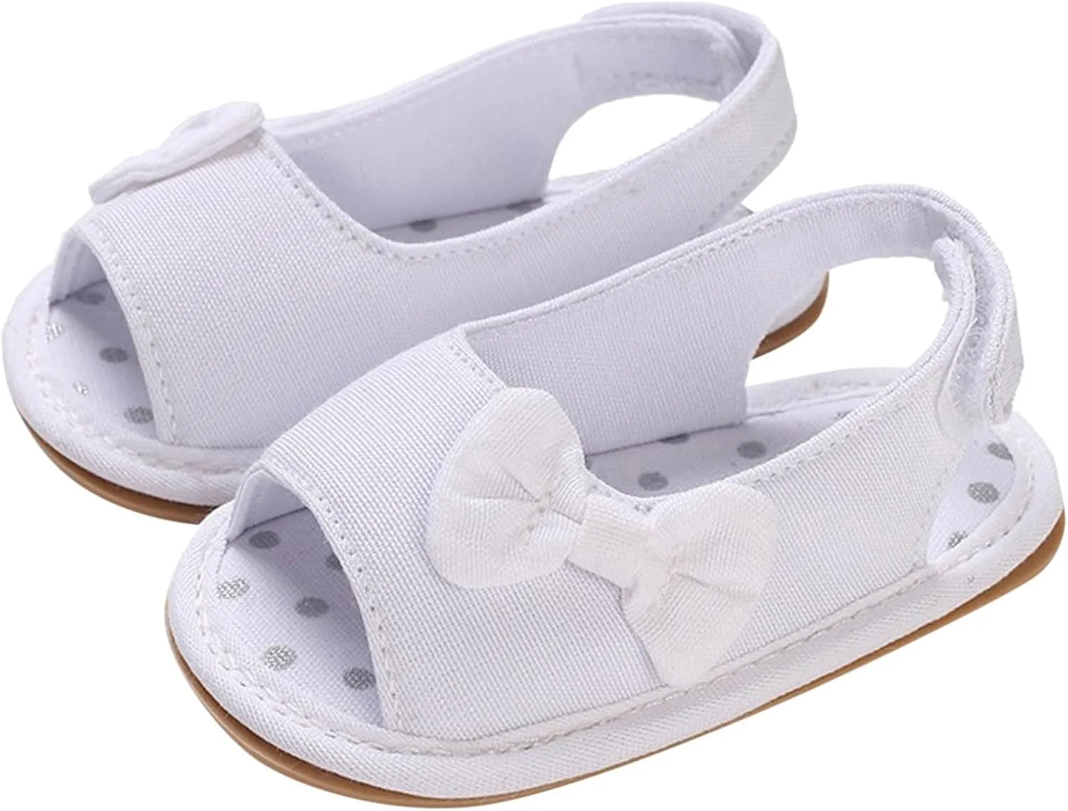 Infant Baby Girls Sandals With Flower Bowknot Soft Sole Shoes Newborn Toddler First Walkers Crib Dress Shoes