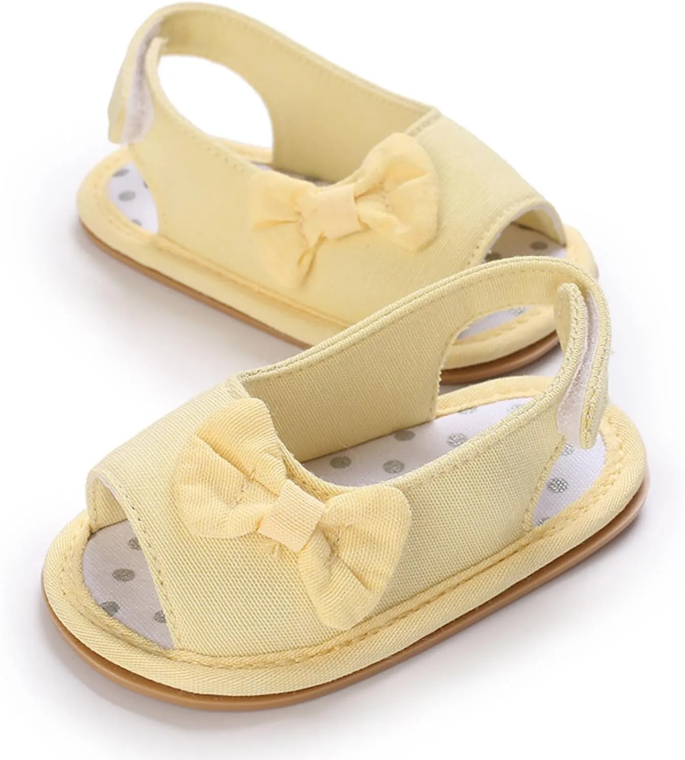 Infant Baby Girls Sandals With Flower Bowknot Soft Sole Shoes Newborn Toddler First Walkers Crib Dress Shoes