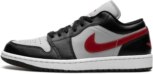Jordan Womens Air 1 Low Wmns Black/Grey/Red - Black/Grey/Red - Size 10.5W