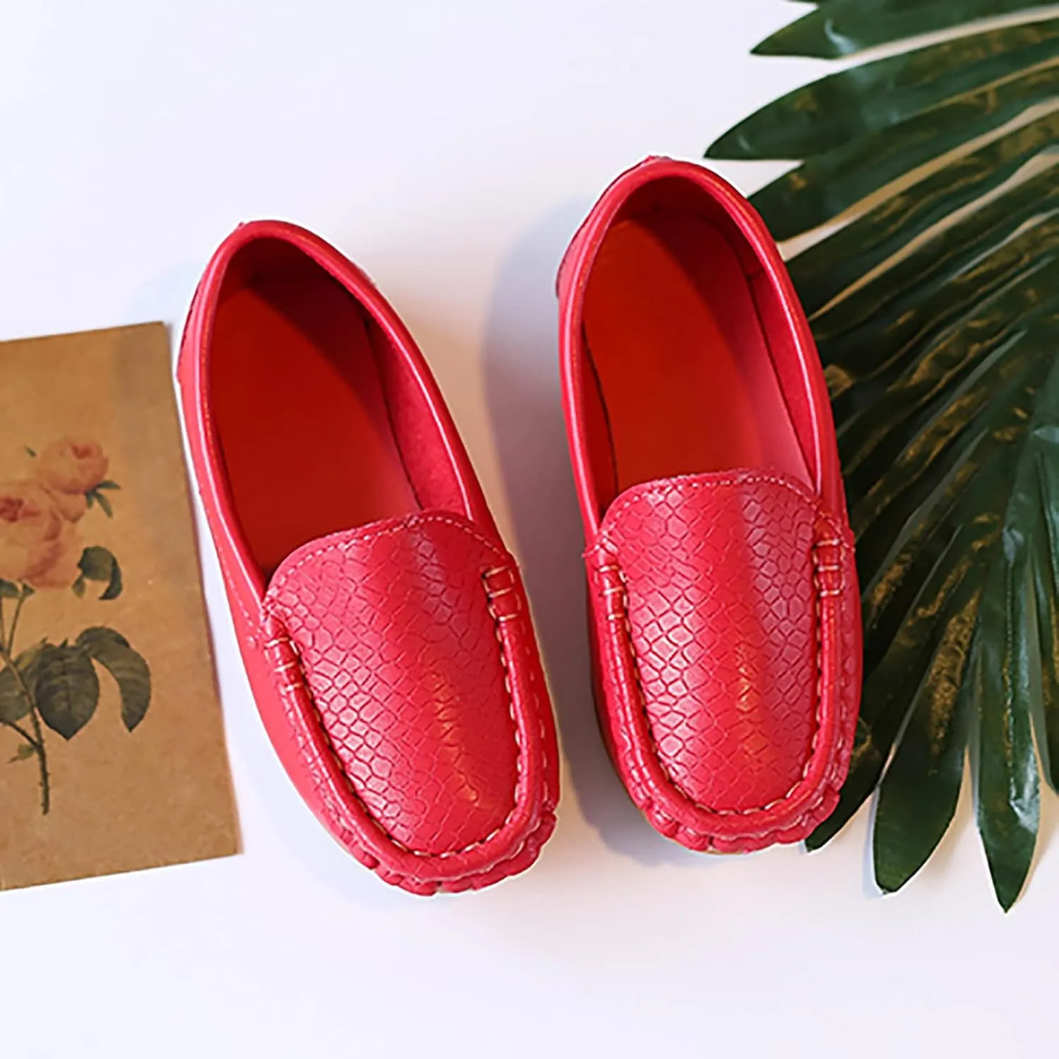 Kids Toddlers Boys Girls Loafers Casual Slip-On Moccasin Boat Dress Shoes Casual Shoes Formal Dress Shoes Toddler Girl