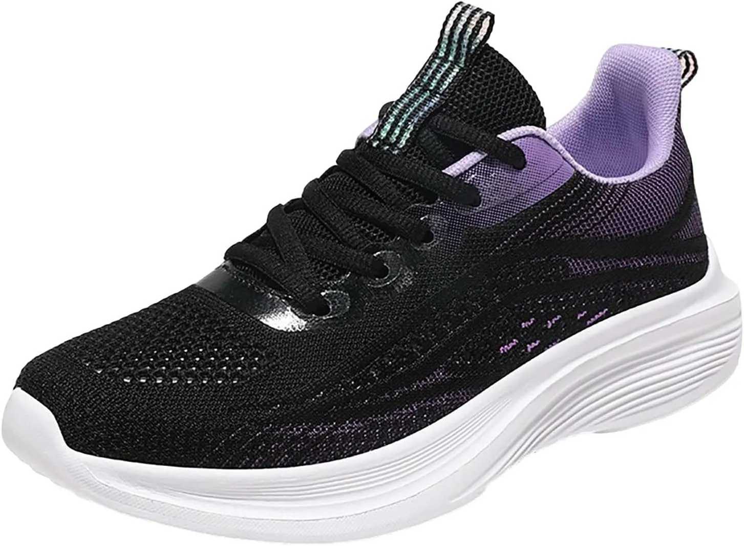 Ladies Mesh Breathable Non Slip Casual Walking Shoes Simple Comfortable Lighweight Sneakers Low Top Soft Sole Cute Fashion Outdoor Sports Shoes for Women
