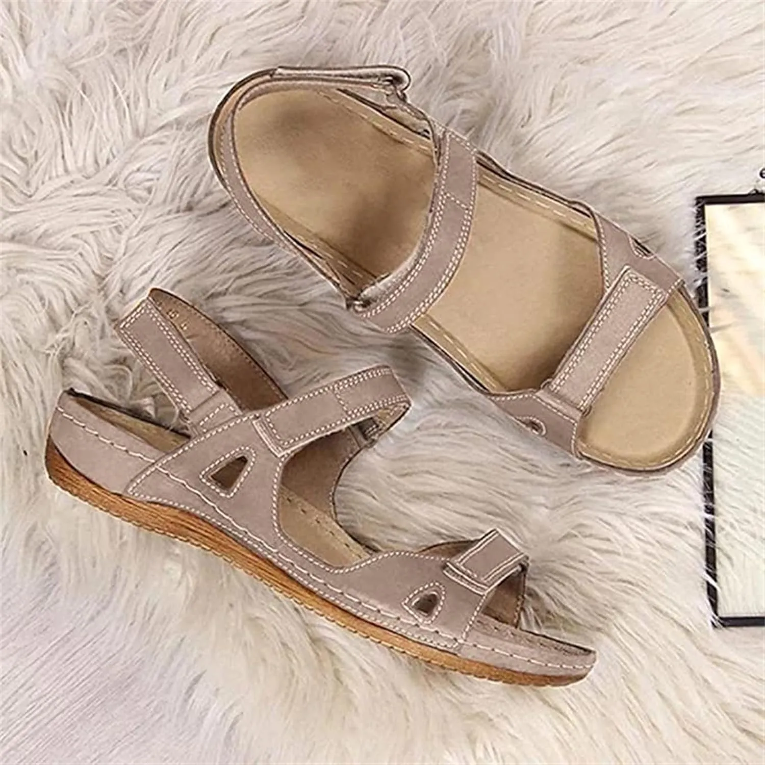 Ladmiple Orthotic Sandals For Women Plantar Fasciitis Fashion Slides Slip On Orthopedic Slipper With Comfortable Arch Support