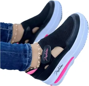 Ladmiple Sneakers For Women Slip On Memory Foam Women’s Low Top Canvas Sneakers Slip On Platform Sneakers Casual Walking Shoes Dressy Summer Fashion Cute Comfortable Flats Loafers
