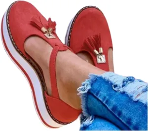 Ladmiple Sneakers For Women Walking Shoes Slip On Low Top Fashion Dressy Casual Summer Comfort Non Slip Flats Loafers