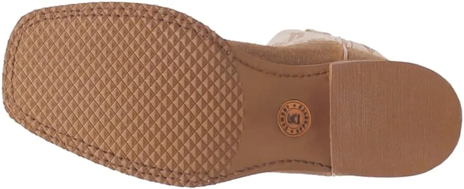 Laredo Mens Chet Embroidered Square Toe Casual Boots Mid Calf - Brown